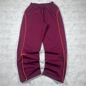 Vintage Nike Virginia Tech Hokies Maroon Baggy Wide Leg Sweatpants Size Large